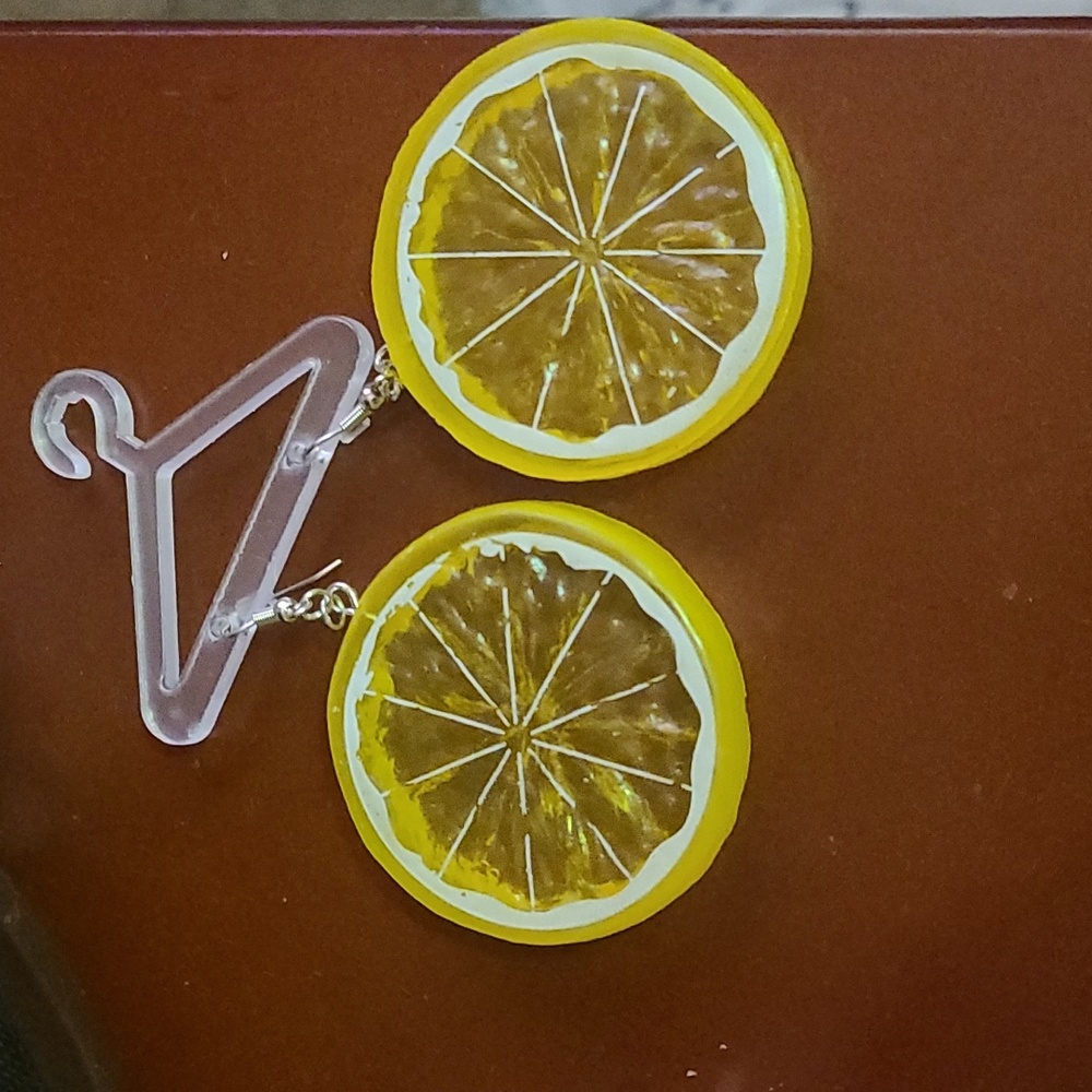 Lemon slices earings